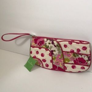(Vera Bradley) pink jazzy clutch purse bag